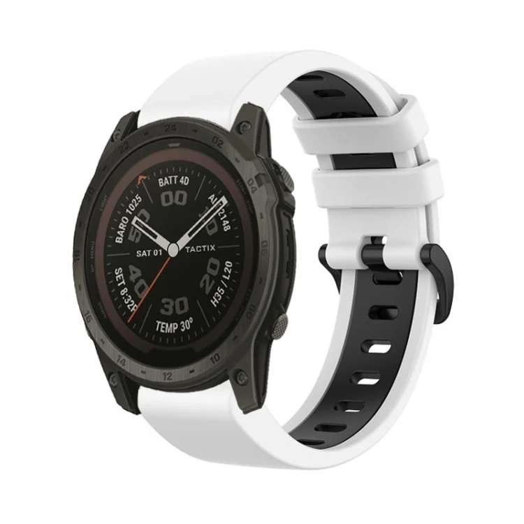26mm Silicone Sports Two-Color Watch Band