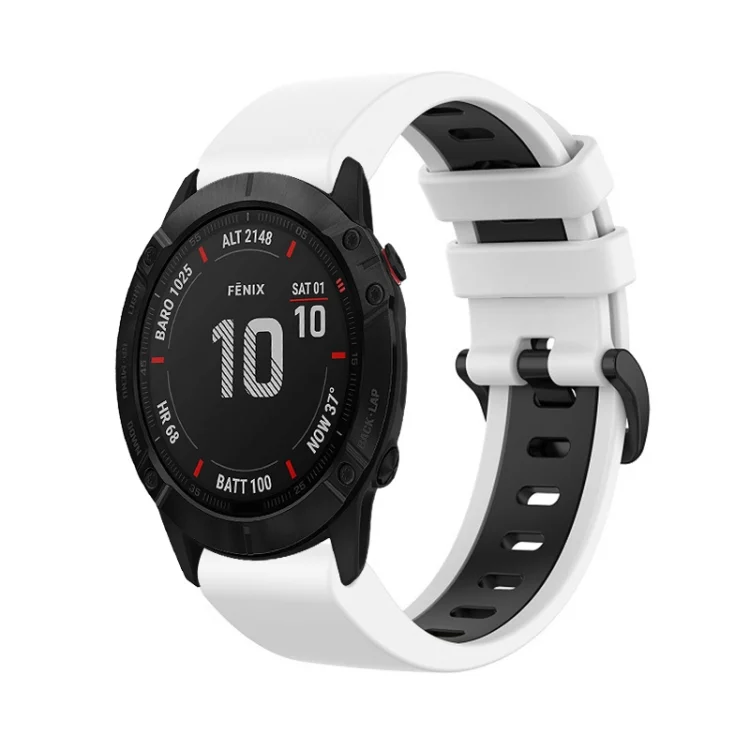 26mm Silicone Sports Two-Color Watch Band