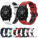 26mm Silicone Sports Two-Color Watch Band - Image 2