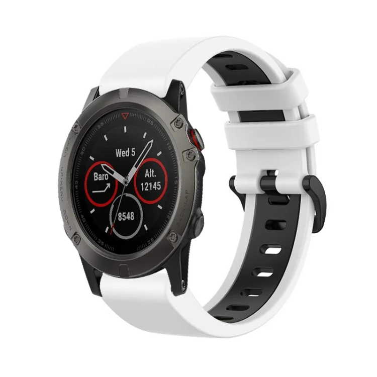 26mm Silicone Sports Two-Color Watch Band