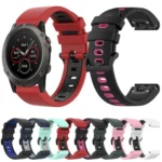 26mm Silicone Sports Two-Color Watch Band - Image 2