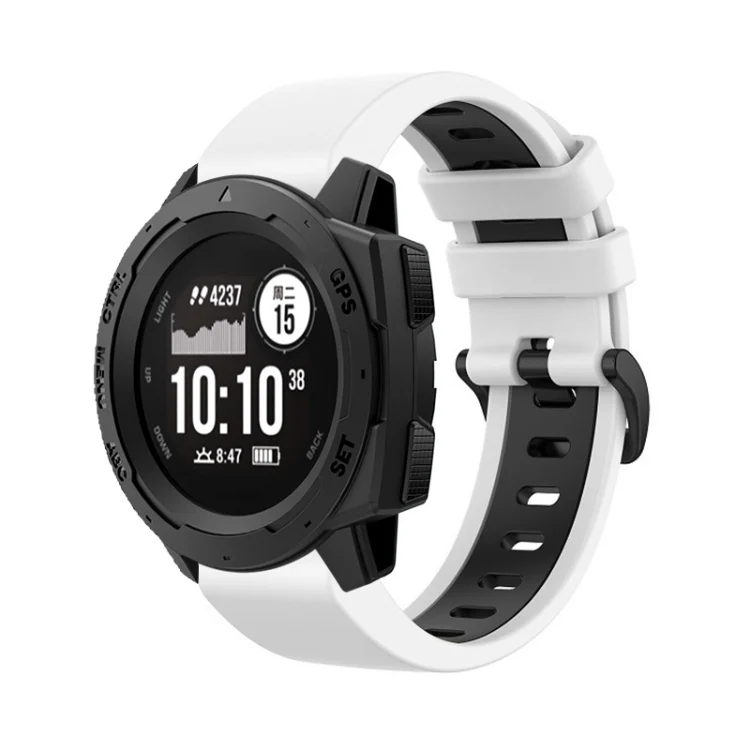 22mm Silicone Sports Two-Color Watch Band