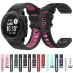22mm Silicone Sports Two-Color Watch Band - Image 2