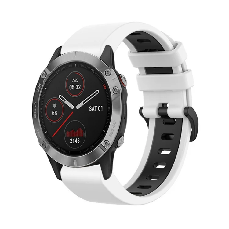 22mm Silicone Sports Two-Color Watch Band
