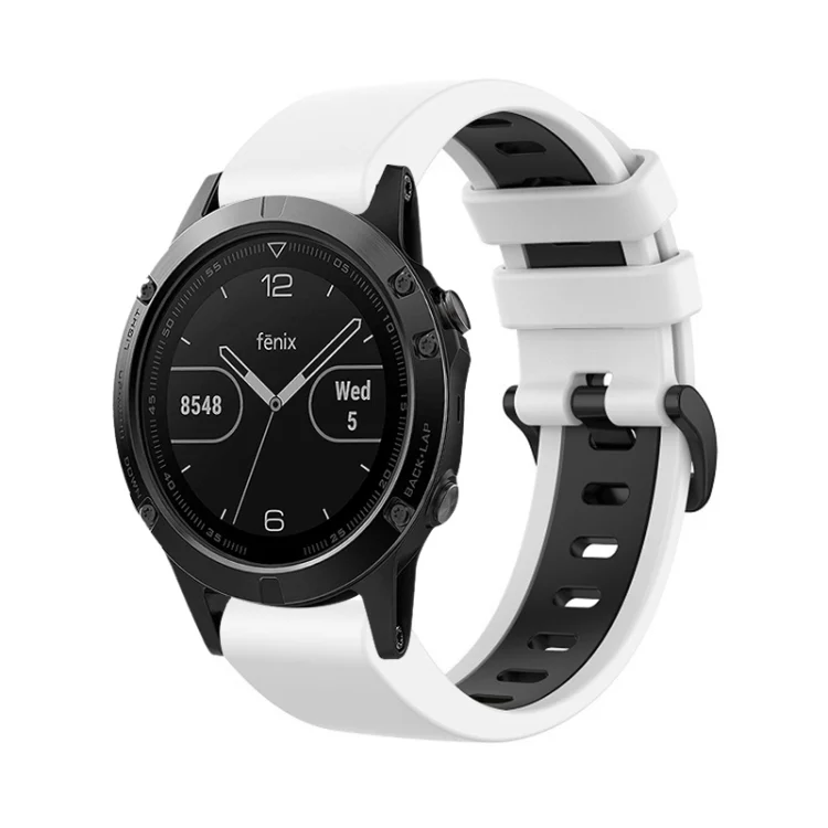22mm Silicone Sports Two-Color Watch Band