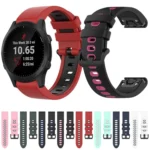 22mm Silicone Sports Two-Color Watch Band - Image 2