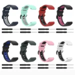22mm Silicone Sports Two-Color Watch Band - Image 4