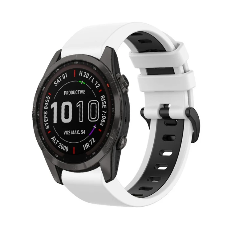22mm Silicone Sports Two-Color Watch Band