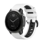 22mm Silicone Sports Two-Color Watch Band