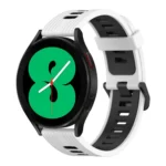 20mm Vertical Pattern Two-Color Silicone Watch Band