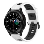 20mm Vertical Pattern Two-Color Silicone Watch Band