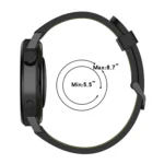20mm Vertical Pattern Two-Color Silicone Watch Band - Image 3