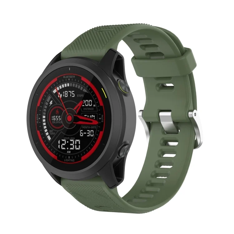 22mm Twill Solid Color Silicone Watch Band