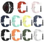 22mm Twill Solid Color Silicone Watch Band - Image 3