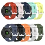 22mm Twill Solid Color Silicone Watch Band - Image 4
