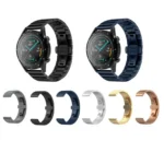 20mm One Bead Butterfly Buckle Metal Steel Watch Band - Image 2