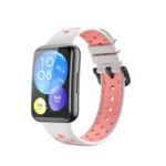 Two-Color Perforated Silicone Watch Band