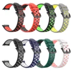 Two-Color Perforated Silicone Watch Band - Image 4