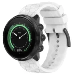 24mm Football Pattern Silicone Solid Color Watch Band