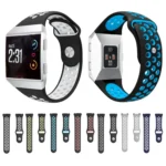 For Fitbit Ionic Breathable Two-tone Silicone Watch Band - Image 2