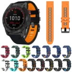 26mm Silicone Sports Two-Color Watch Band - Image 2