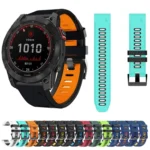 26mm Silicone Sports Two-Color Watch Band - Image 3