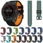 26mm Silicone Sports Two-Color Watch Band - Image 2