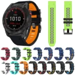 26mm Silicone Sports Two-Color Watch Band - Image 2