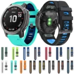 26mm Silicone Sports Two-Color Watch Band - Image 3