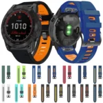 26mm Silicone Sports Two-Color Watch Band - Image 3