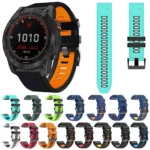 22mm Silicone Sports Two-Color Watch Band - Image 2