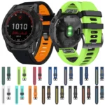 22mm Silicone Sports Two-Color Watch Band - Image 2