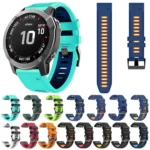 22mm Silicone Sports Two-Color Watch Band - Image 3