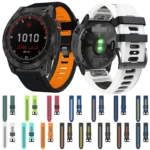 22mm Silicone Sports Two-Color Watch Band - Image 3
