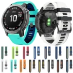 22mm Silicone Sports Two-Color Watch Band - Image 3
