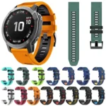 22mm Silicone Sports Two-Color Watch Band - Image 3