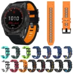 22mm Silicone Sports Two-Color Watch Band - Image 2