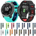 22mm Silicone Sports Two-Color Watch Band - Image 3