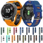 22mm Silicone Sports Two-Color Watch Band - Image 2