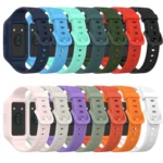 Solid Color Silicone Integrated Watch Band - Image 3