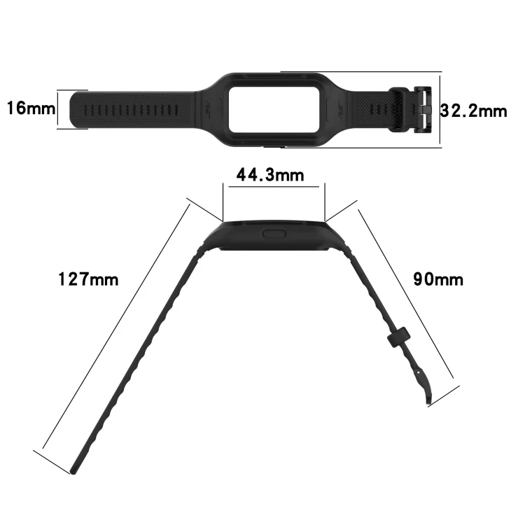 SYA001878102_B3.webp Solid Color Silicone Integrated Watch Band - Image 4
