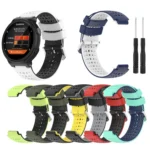 Silicone Sports Two-Color Watch Band - Image 2