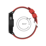 Silicone Sports Two-Color Watch Band - Image 3