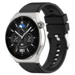 Protruding Head Silicone Strap Silver Buckle