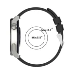 Protruding Head Silicone Strap Silver Buckle - Image 4