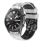 22mm Football Pattern Two-Color Silicone Strap