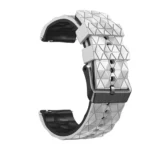 22mm Football Pattern Two-Color Silicone Strap - Image 5