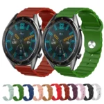 22mm Corrugated Silicone Watch Band - Image 2