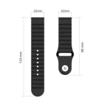 22mm Corrugated Silicone Watch Band - Image 5