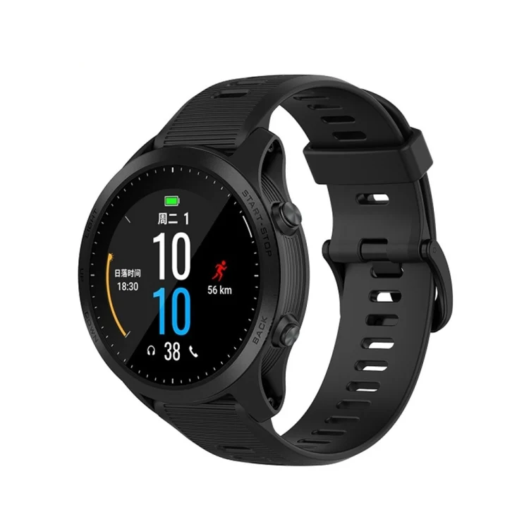 For Garmin Forerunner945 / fenix5 Plus / Approach S60 Monochrome Silicone Watch Band